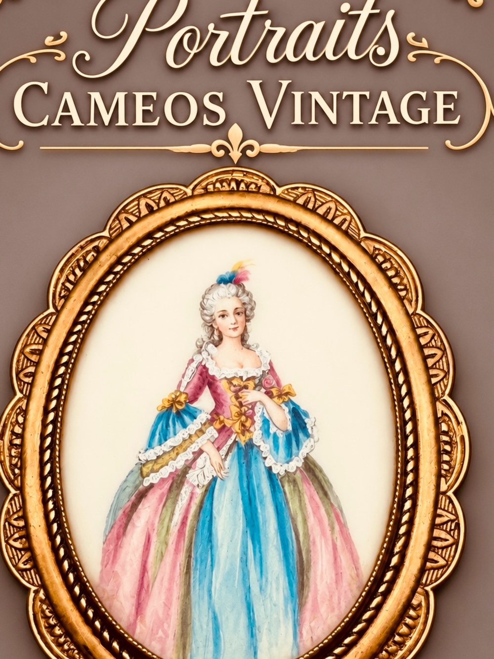 Oct 27 Vintage Portrait Cameo Jewelry